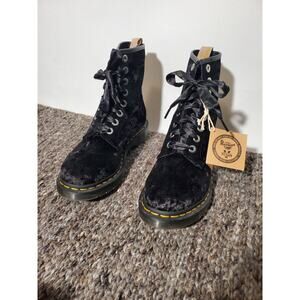 Dr. Martens Women's 1460 Vegan Crushed Velvet Boots Size 8